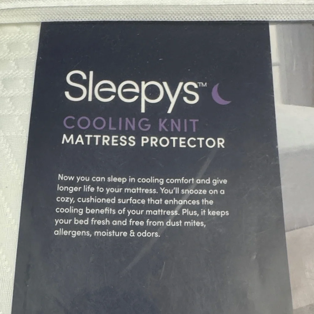 Sleepy cooling knit Twin XL Mattress Protector NWT